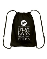 I Play Bass Funny Bass Guitar Drawstring Bag tile