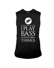 I Play Bass Funny Bass Guitar Sleeveless Tee tile