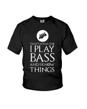 I Play Bass Funny Bass Guitar Youth T-Shirt tile