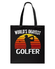 Vintage Retro World's Okayest Golfe Tote Bag tile