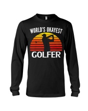 Vintage Retro World's Okayest Golfe Long Sleeve Tee tile