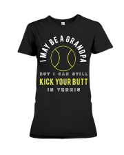 Funny Tennis Men Grandpa Tennis Premium Fit Ladies Tee tile
