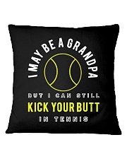 Funny Tennis Men Grandpa Tennis Square Pillowcase tile