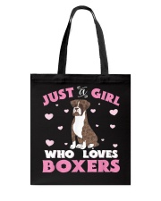 Boxer Just A Girl Who Loves Tote Bag tile
