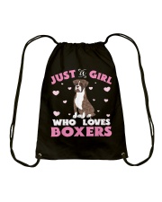 Boxer Just A Girl Who Loves Drawstring Bag tile
