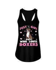 Boxer Just A Girl Who Loves Ladies Flowy Tank tile