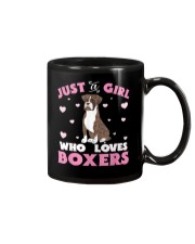 Boxer Just A Girl Who Loves Mug tile