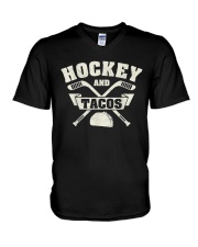 Perfect Ice Hockey Vintage Stick Sport V-Neck T-Shirt tile