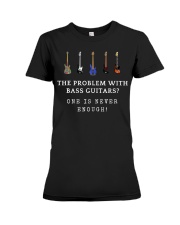 Funny bass guitar Premium Fit Ladies Tee tile