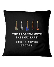 Funny bass guitar Square Pillowcase tile