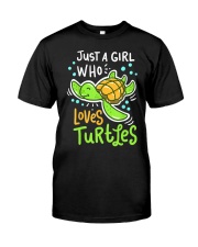 Turtle Sea Animal Shelled Reptiles Classic T-Shirt front