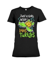 Turtle Sea Animal Shelled Reptiles Premium Fit Ladies Tee tile