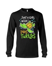 Turtle Sea Animal Shelled Reptiles Long Sleeve Tee tile