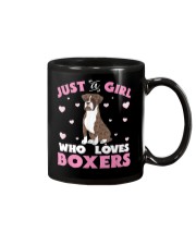 Boxer Just A Girl Who Loves Mug tile