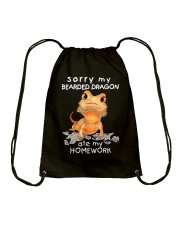 Bearded Dragon Cute Lizard Gif Drawstring Bag tile