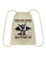 Touch My Coffee I Will Drawstring Bag tile