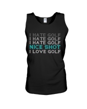 I Hate Golf I Hate Golf I Hate Golf Nice Shot Unisex Tank tile