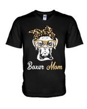 Boxer Mom V-Neck T-Shirt tile