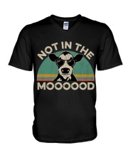Not In the Moooood V-Neck T-Shirt tile