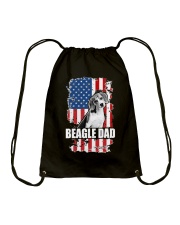 BEAGLE Dad Proud American Flag Dog Drawstring Bag tile