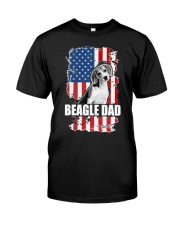 BEAGLE Dad Proud American Flag Dog Premium Fit Mens Tee tile