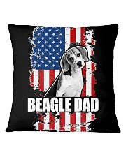 BEAGLE Dad Proud American Flag Dog Square Pillowcase tile
