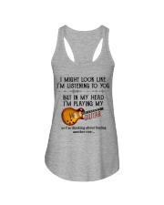 I Might Look Like I'm Listening Ladies Flowy Tank tile