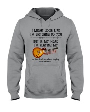 I Might Look Like I'm Listening Hooded Sweatshirt tile