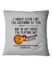 I Might Look Like I'm Listening Square Pillowcase tile