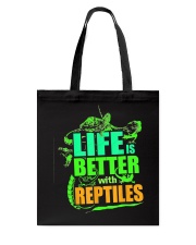 Life Is Better With Reptiles TShirt Leopard Gecko Tote Bag tile