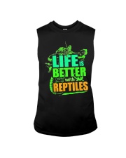 Life Is Better With Reptiles TShirt Leopard Gecko Sleeveless Tee tile