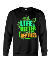 Life Is Better With Reptiles TShirt Leopard Gecko Crewneck Sweatshirt tile