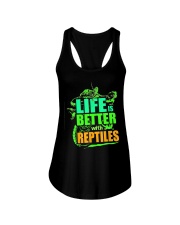 Life Is Better With Reptiles TShirt Leopard Gecko Ladies Flowy Tank tile