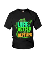 Life Is Better With Reptiles TShirt Leopard Gecko Youth T-Shirt tile