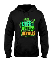 Life Is Better With Reptiles TShirt Leopard Gecko Hooded Sweatshirt tile
