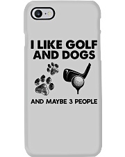 I Like Golf And Dogs And Maybe 3 People Premium  Phone Case tile
