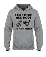 I Like Golf And Dogs And Maybe 3 People Premium  Hooded Sweatshirt tile