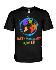 Earth Without Art is V-Neck T-Shirt tile