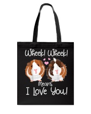 Wheek I Love You Guinea Pig Tote Bag tile