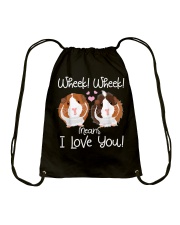 Wheek I Love You Guinea Pig Drawstring Bag tile