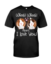 Wheek I Love You Guinea Pig Premium Fit Mens Tee tile
