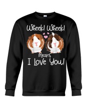 Wheek I Love You Guinea Pig Crewneck Sweatshirt tile