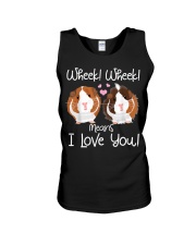 Wheek I Love You Guinea Pig Unisex Tank tile