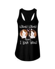 Wheek I Love You Guinea Pig Ladies Flowy Tank tile