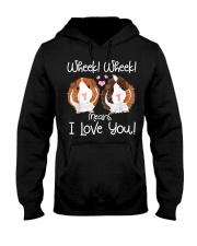 Wheek I Love You Guinea Pig Hooded Sweatshirt front