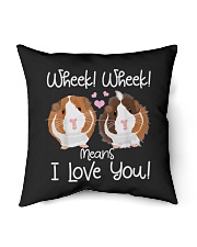 Wheek I Love You Guinea Pig Indoor Pillow tile