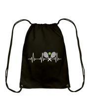 Tennis Heartbeat Funny Tennis Drawstring Bag tile