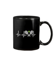 Tennis Heartbeat Funny Tennis Mug tile