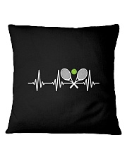 Tennis Heartbeat Funny Tennis Square Pillowcase tile