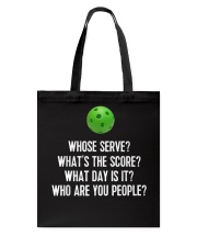 Whose Serve League Pickleball Team Tote Bag tile